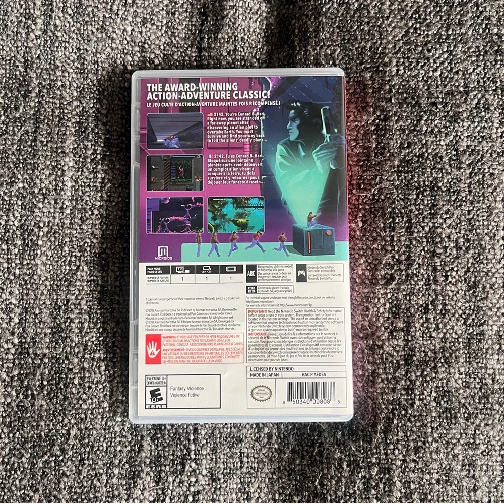Flashback Nintendo Switch Game‎ Complete - Picture 2 of 4